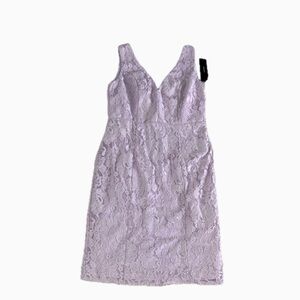 Lulus Lace Dress Sleeveless V Neck Color Lavender Size S NWT